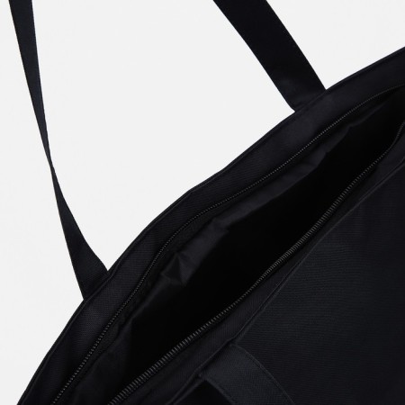 Luggage bag with a lining, black/white color-2