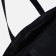 Luggage bag with a lining, black/white color