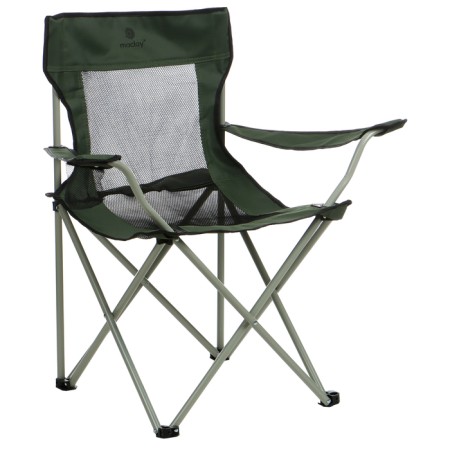 Folding chair with a cup holder 48 x 48 x 76 cm, up to 100 kg, green color-5