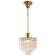 Crystal Chandelier "Valeria", 1 lamp 40W E27, base gold 20x20x55 cm