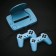 Game console Luazon Game-1, 8 bits, included 2 joysticks and a pistol, 22 games, gray