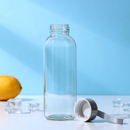 Water bottle "Lido", 400 ml, h = 18 cm, color strap mix-3