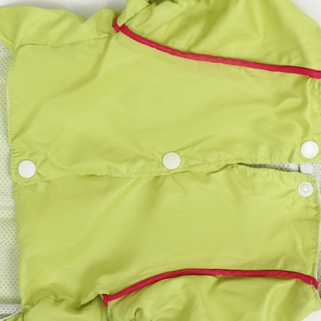 Combiason for dogs, demi -season with a bag, size M (DS 29, OG 37, Osh 27 cm), light green-9