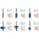 Set of milling bison 28796-H12, profile, on wood, 12 pcs.