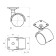 Furniture wheel, d = 82 mm, on the site, without brake, plastic, gray