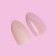 Falbled nails, 24 pcs, with adhesive plates, form of almonds, matte/holography, beige color