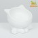 Ceramic “Kisa” bowl on a stall-lapcs 200 ml 13 x 12 x 8 cm, white