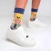 Women's socks minku "Flowers/avocado", size 36-39 (23-25 ​​cm)