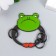 Keychain-keyword metal "Frog-bexor-Games ended" 4.8x4.6 cm