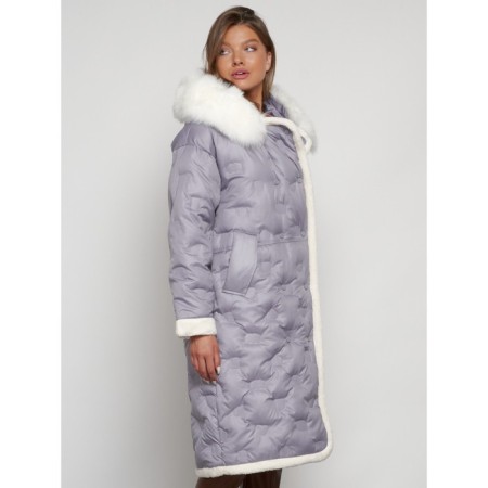 Coat insulated winter female, size 50, color gray-2