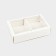 Folding box with a plastic lid "White", 16.5 x 11 x 4 cm