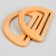Handles for the bag wooden, 10 × 18 cm, 2 pcs, beige color