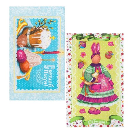 A set of kitchen towels of the “Light Easter” of 35x60cm-2 pcs-1