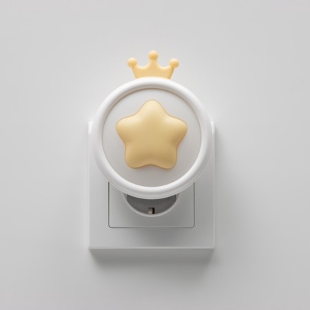 Nightlight "Royal Star" 1W LED light sensor 7x8x10cm-4