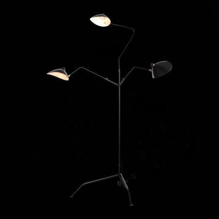The floor lamp ST LUCE. SL305.405.03. SPRUZZO. 3x60 watts, E27, 155x155x205 cm, black color-3