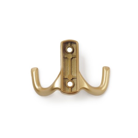 Hook furniture tundra TKD011SG, two -rod, matte gold color-5