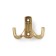 Hook furniture tundra TKD011SG, two -rod, matte gold color