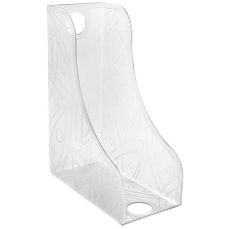 Paper tray Vertical Istanm for folders, wide, with a pattern, transparent