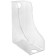 Paper tray Vertical Istanm for folders, wide, with a pattern, transparent