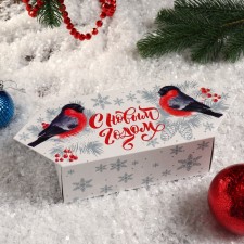 Подарочная коробка "Серебро", конфета большая, 9 х 7 х 17,8 см
