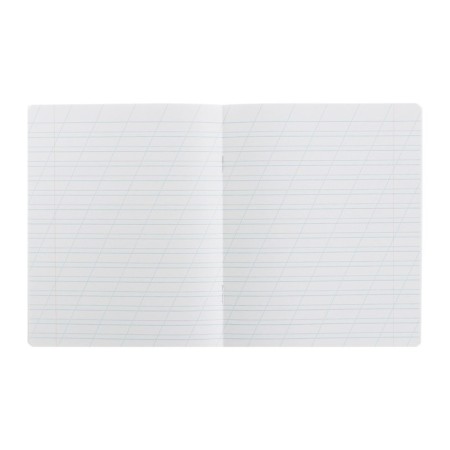 Notebook 12 sheets in the slanting line is a plain "Classic with a corner", cover coated cardboard, VD-pilan, block No. 2 (gray sheets), mix-6