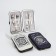 The manicure set "compass", 6 items, in a case, blue, white