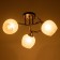 Acapulco chandelier 3x60W E27 brown, gold 52x52x24cm