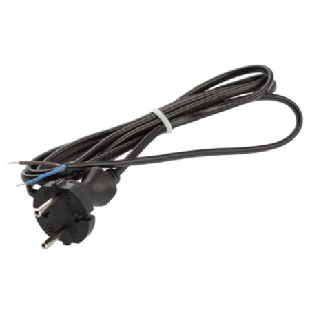 Cord for grab era UX-SVVP-2x0.75-3M-B with a fork without grounding SHVVP 2x0.75 3m black