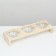 Triple stand with transparent glass bowls 45 x 14.5 cm x 6.5 cm 3x250 ml