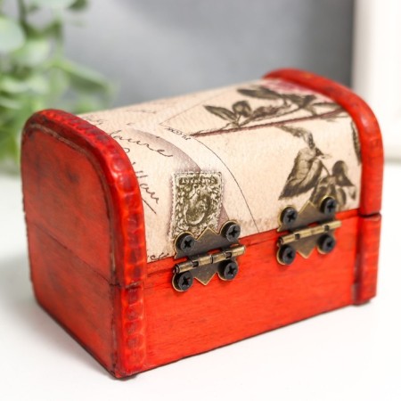 Casket wood secret message 8*6*6 cm-1