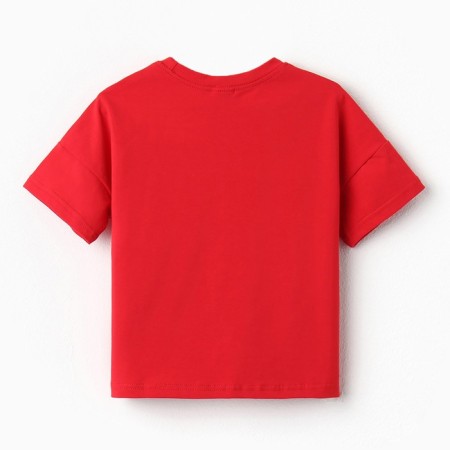 Children's Minaku T -shirt "Gummy Bear", red color, height 98 cm-6