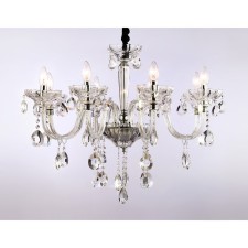 Suspended classic chandelier with crystal Ambrella Light, Classic, TR4906, 8HE14, Color Chrome