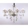 Suspended classic chandelier with crystal Ambrella Light, Classic, TR4906, 8HE14, Color Chrome