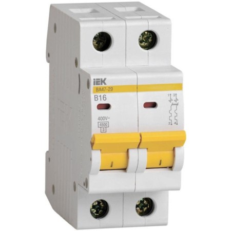Switch automatic IEK MVA20-2-016-B 2P, 16A, 4.5ka