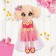 Set for creating a felt doll "Girl with braids"