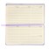 Planing undated 95x170 mm, 64 sheets, integral cover, artificial leather, software, lies, tinted block 70g/m2, lavender