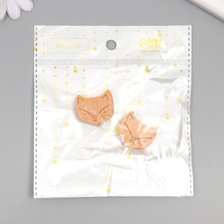 Busina for creativity tree "foxes" 2.8x2.5 cm-3