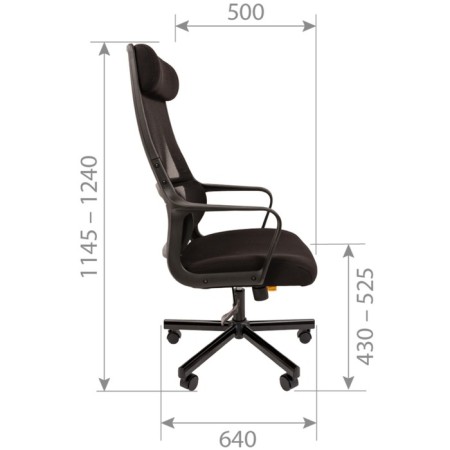 Chair Chairman 590 Tw Black Met-4