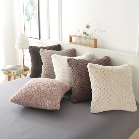 Pillowcase "Avril", size 45x45 cm, beige color-3