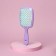 The comb massage, wide, ventilated, 8.5 × 20.5 cm, PVC box, lilac/turquoise color