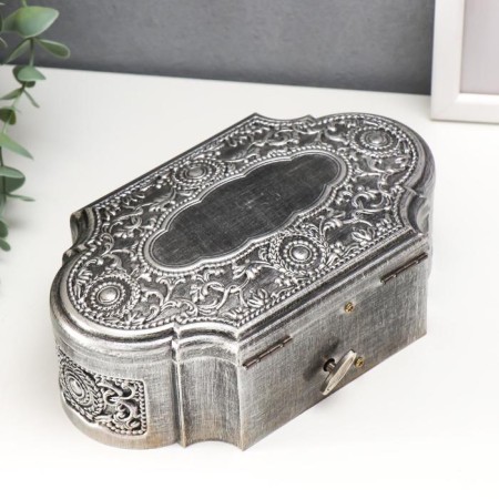 Musical Mechanical Casket "Old Pattering" 7x21x13 cm-2