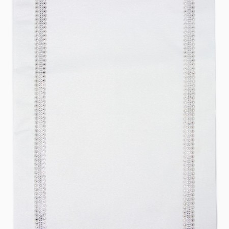 Ethel path with rhinestones, 50 x 100 ± 5 cm, white color, p/e color-3