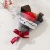 Mini-tube of soap petals "Red rose with dried flowers" 10x7 cm