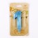 Candle in the Cake "Fine", number "1", blue metallic, 6.5 cm