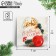 Happy New Year postcard, white ball 7 x 7 cm, new year