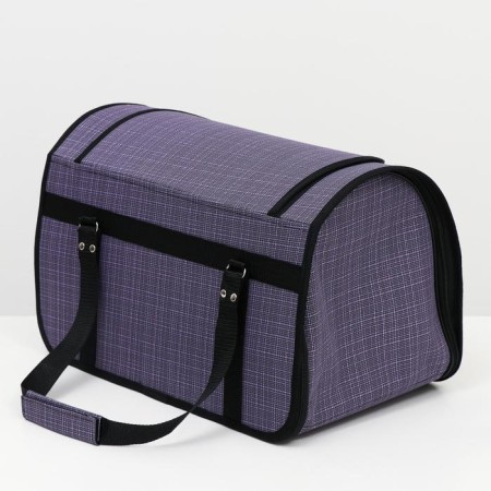 Bag - carrying for animals, with a hatch, 46 x 28.5 x 29 cm, a mix of flowers-2