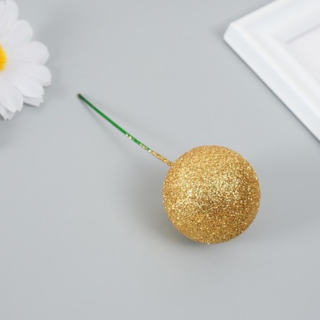 Decor for creativity "Balls Golden Brill" d = 2; 3; 3.5 and 4 cm set 20 pcs-4