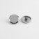 A set of buttons on the leg, d = 18 mm, 5 pcs, silver color