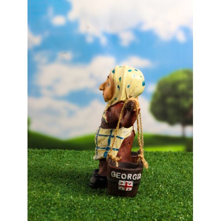 Garden figure "Grandma with buckets" 20x7x19cm-6