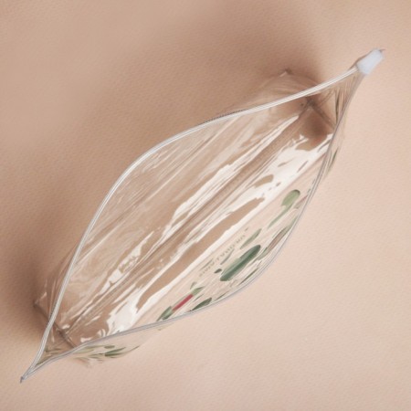 Cosmetic bag from transparent PVC 21 x2 x14 cm "avocado"-3